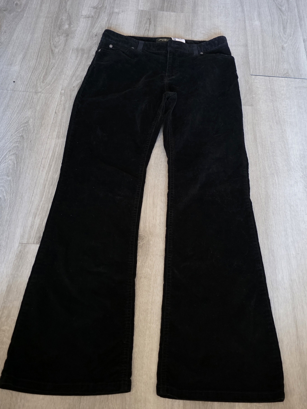 Eddie Bauer Black Corduroy Flare Pants - Y2K